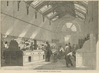 Het nieuwe laboratorium, aan het London College door James Archer